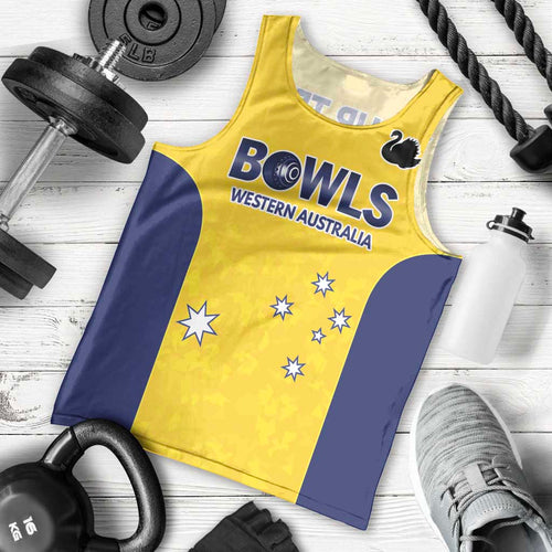 Western Australia Lawn Bowls Custom Men Tank Top Aussie Minimalist Style - Aussie Hoodie