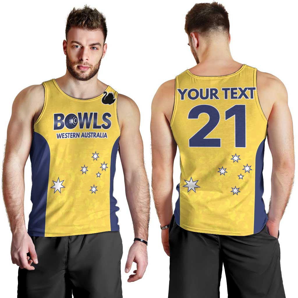 Western Australia Lawn Bowls Custom Men Tank Top Aussie Minimalist Style - Aussie Hoodie
