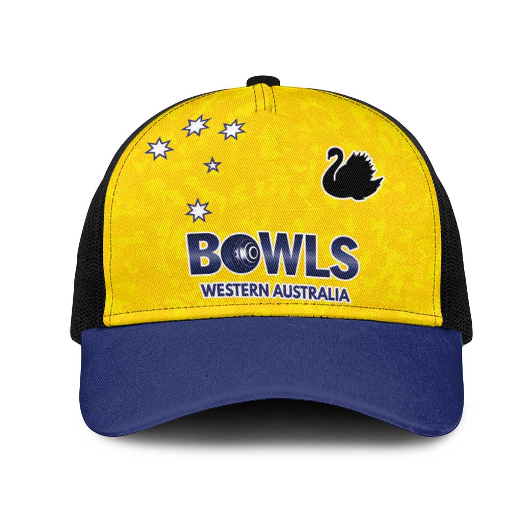 Western Australia Lawn Bowls Mesh Trucker Cap Aussie Minimalist Style - Aussie Hoodie