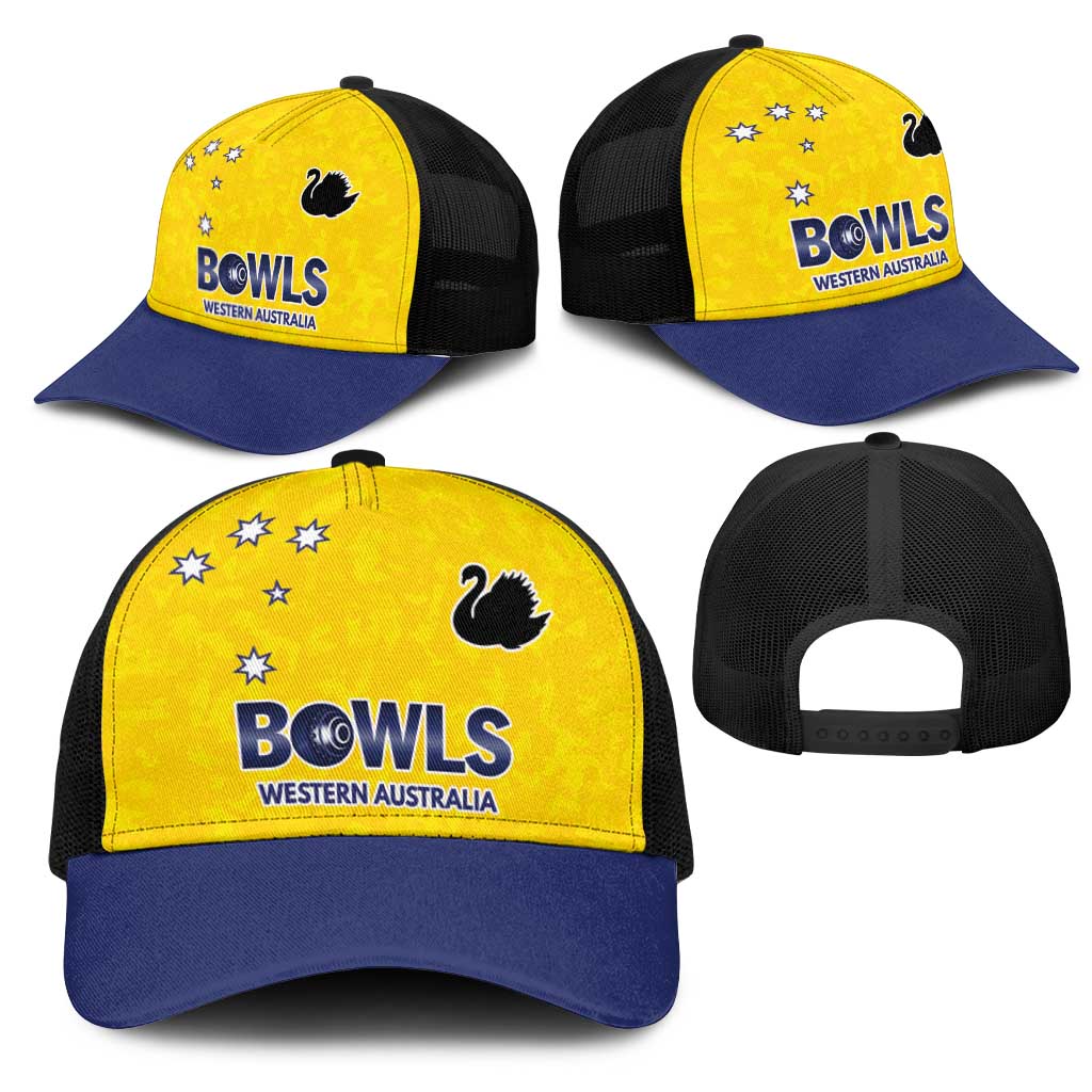 Western Australia Lawn Bowls Mesh Trucker Cap Aussie Minimalist Style - Aussie Hoodie