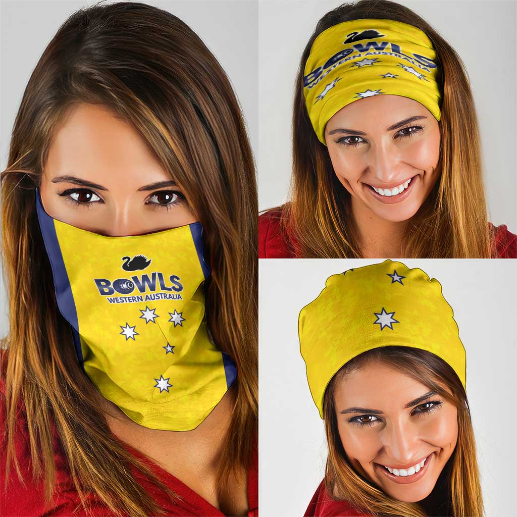 Western Australia Lawn Bowls Neck Gaiter Aussie Minimalist Style - Aussie Hoodie