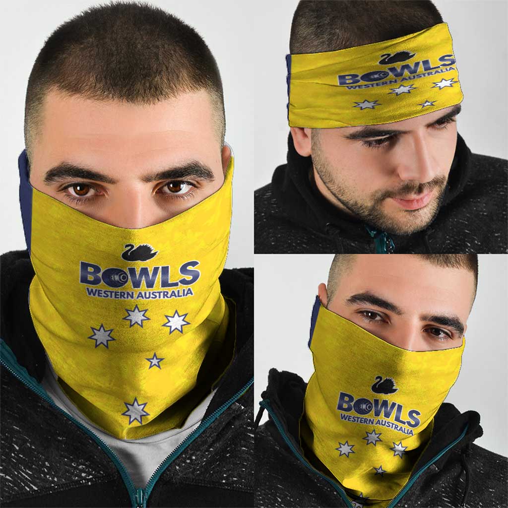 Western Australia Lawn Bowls Neck Gaiter Aussie Minimalist Style - Aussie Hoodie