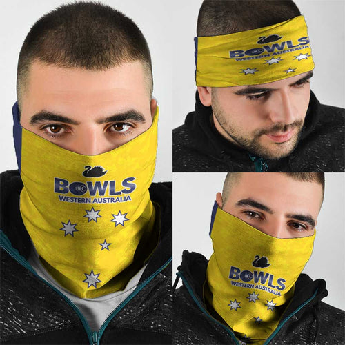 Western Australia Lawn Bowls Neck Gaiter Aussie Minimalist Style - Aussie Hoodie