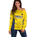 Western Australia Lawn Bowls Custom Off Shoulder Sweater Aussie Minimalist Style - Aussie Hoodie