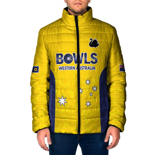 Western Australia Lawn Bowls Custom Padded Jacket Aussie Minimalist Style - Aussie Hoodie