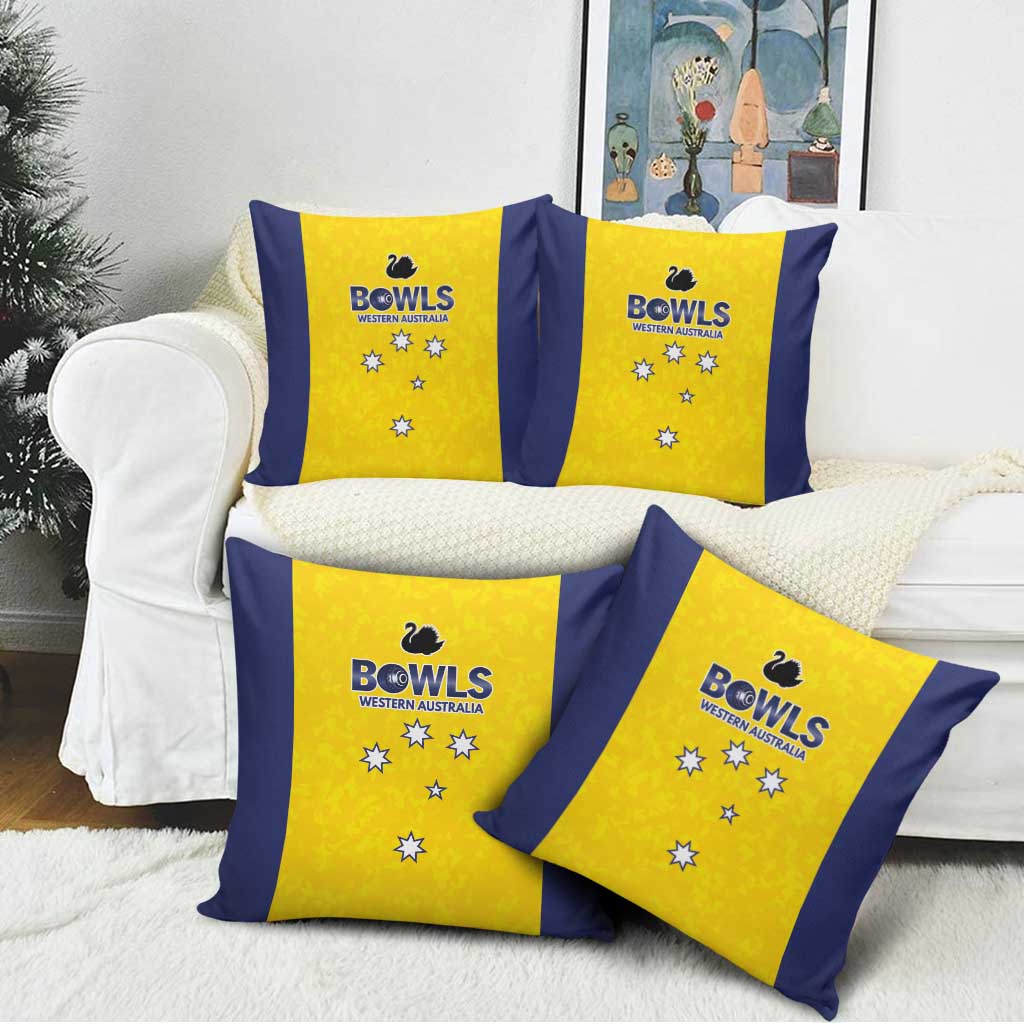 Western Australia Lawn Bowls Pillow Cover Aussie Minimalist Style - Aussie Hoodie