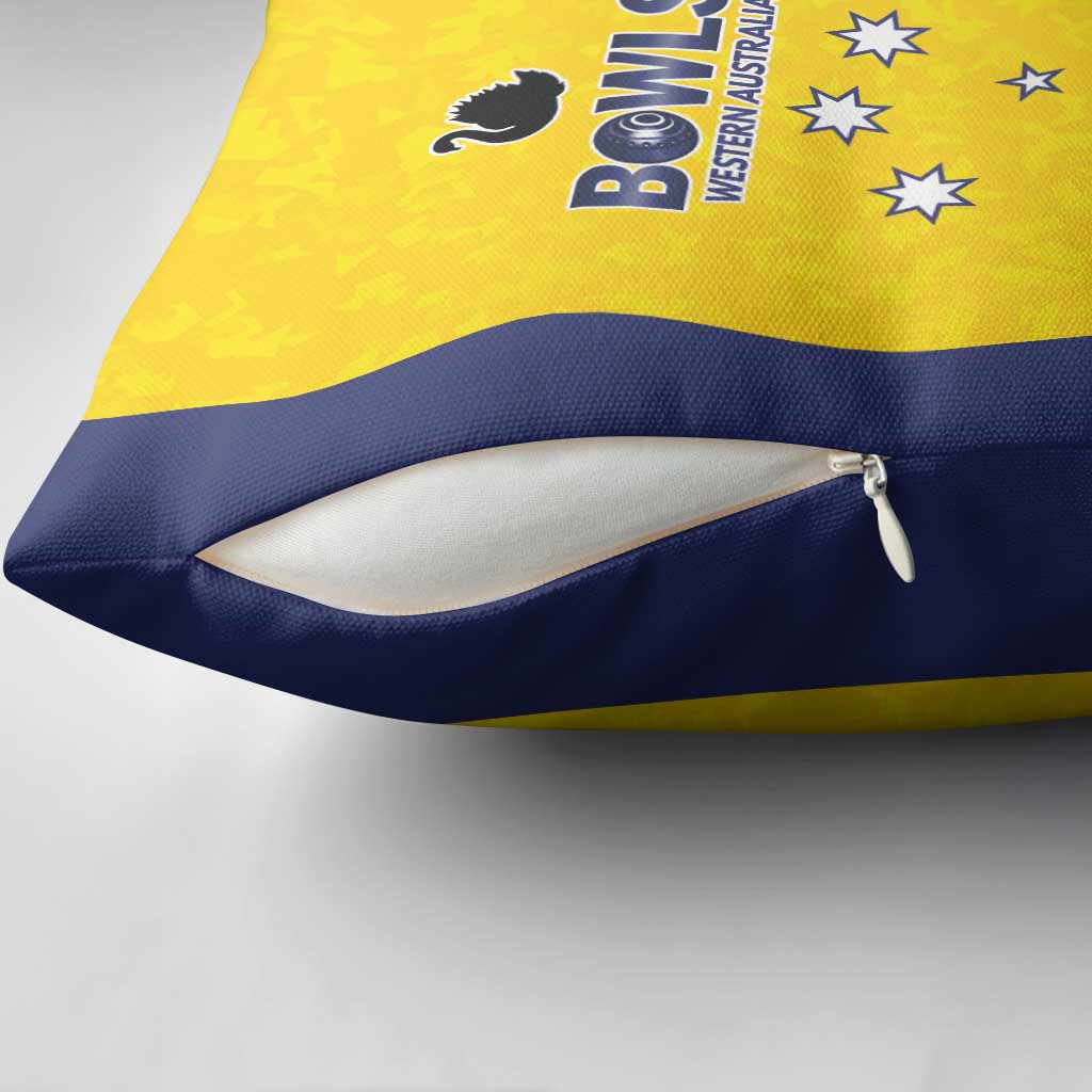 Western Australia Lawn Bowls Pillow Cover Aussie Minimalist Style - Aussie Hoodie