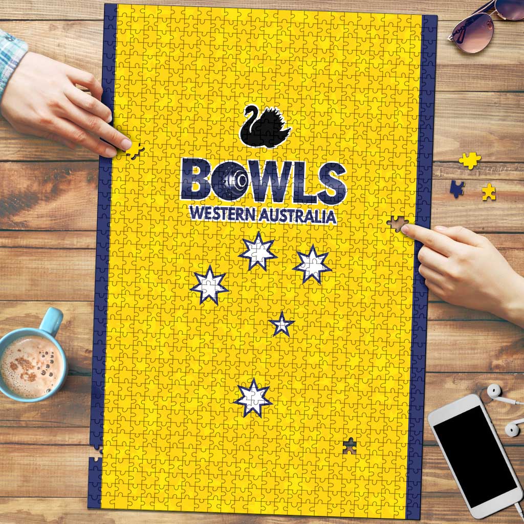 Western Australia Lawn Bowls Puzzle Aussie Minimalist Style - Aussie Hoodie