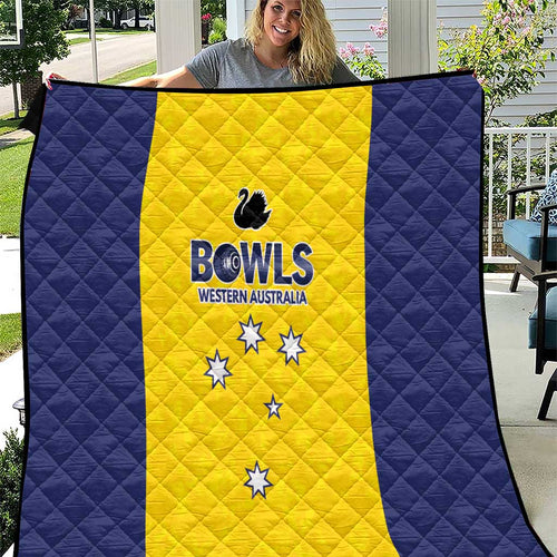Western Australia Lawn Bowls Quilt Aussie Minimalist Style - Aussie Hoodie