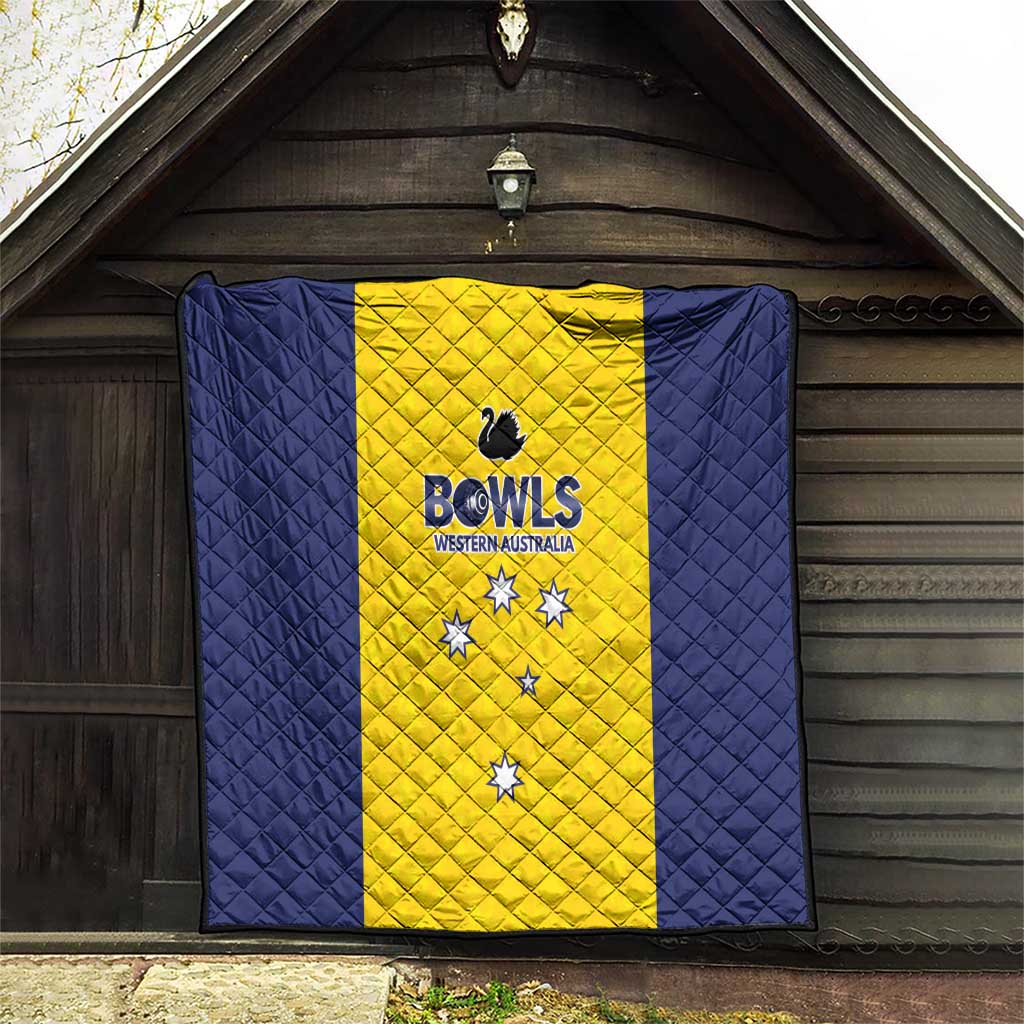 Western Australia Lawn Bowls Quilt Aussie Minimalist Style - Aussie Hoodie