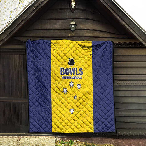 Western Australia Lawn Bowls Quilt Aussie Minimalist Style - Aussie Hoodie