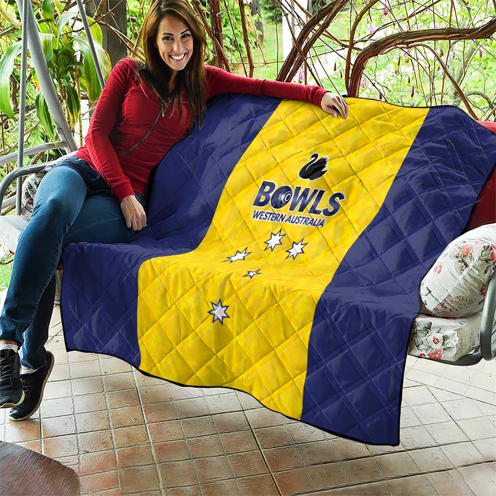 Western Australia Lawn Bowls Quilt Aussie Minimalist Style - Aussie Hoodie