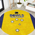 Western Australia Lawn Bowls Round Carpet Aussie Minimalist Style - Aussie Hoodie