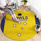 Western Australia Lawn Bowls Round Carpet Aussie Minimalist Style - Aussie Hoodie