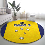 Western Australia Lawn Bowls Round Carpet Aussie Minimalist Style - Aussie Hoodie