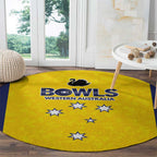 Western Australia Lawn Bowls Round Carpet Aussie Minimalist Style - Aussie Hoodie