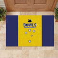 Western Australia Lawn Bowls Rubber Doormat Aussie Minimalist Style - Aussie Hoodie