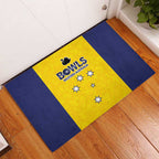 Western Australia Lawn Bowls Rubber Doormat Aussie Minimalist Style - Aussie Hoodie