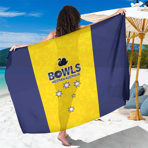 Western Australia Lawn Bowls Sarong Aussie Minimalist Style - Aussie Hoodie