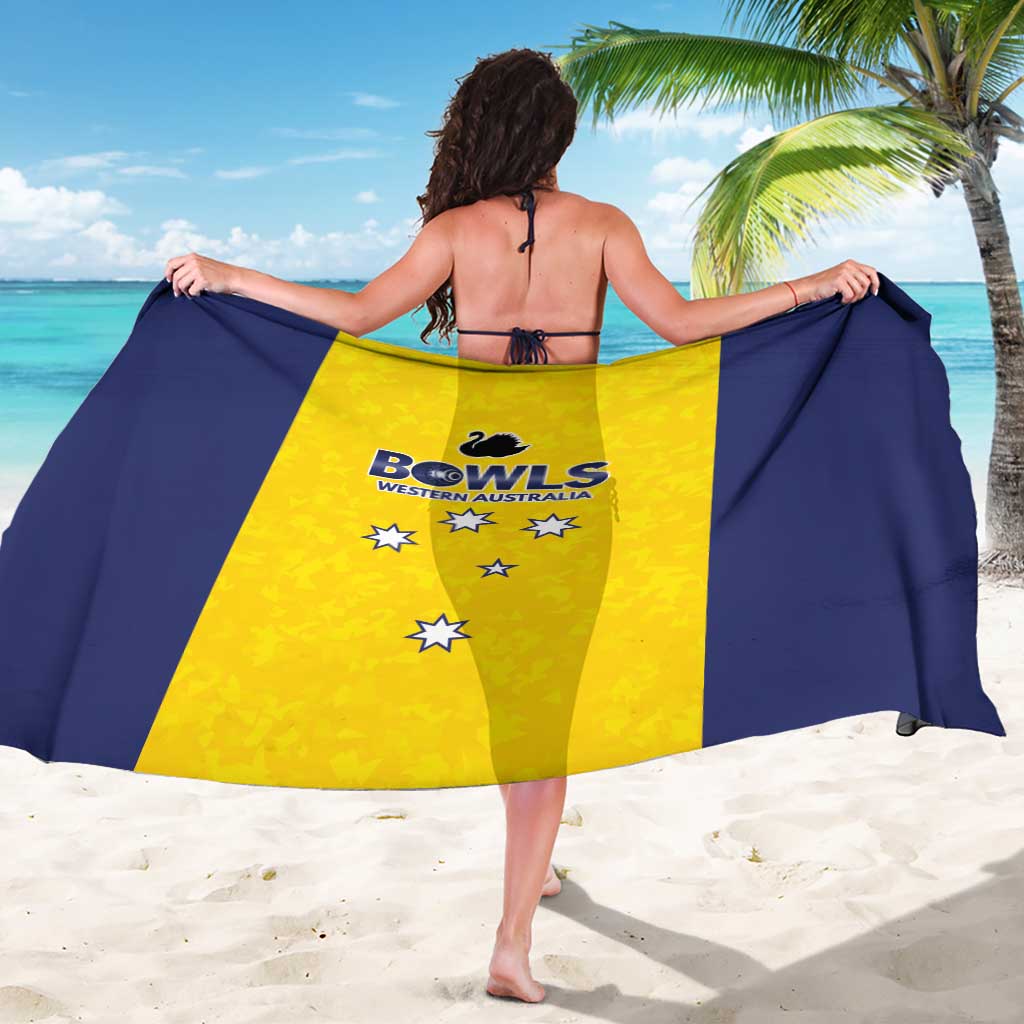 Western Australia Lawn Bowls Sarong Aussie Minimalist Style - Aussie Hoodie