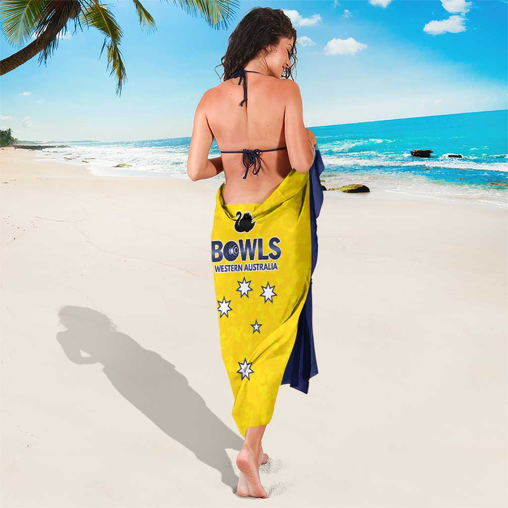 Western Australia Lawn Bowls Sarong Aussie Minimalist Style - Aussie Hoodie