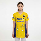 Western Australia Lawn Bowls Custom Scrub Top Aussie Minimalist Style - Aussie Hoodie