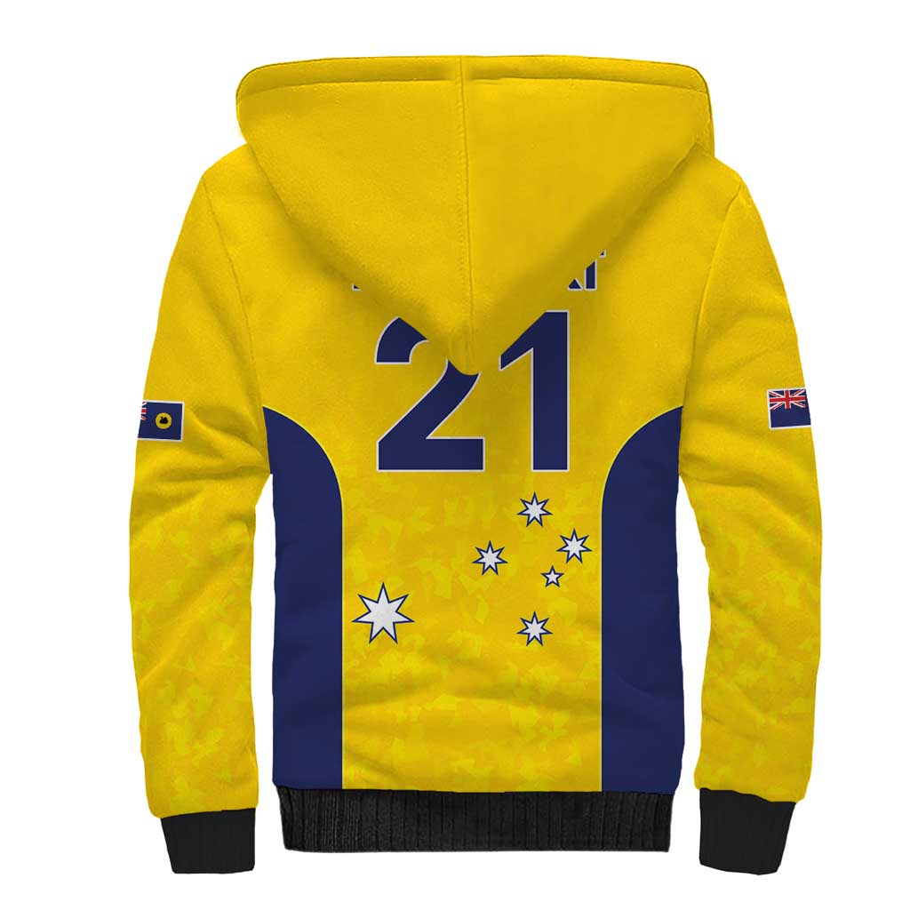 Western Australia Lawn Bowls Custom Sherpa Hoodie Aussie Minimalist Style - Aussie Hoodie