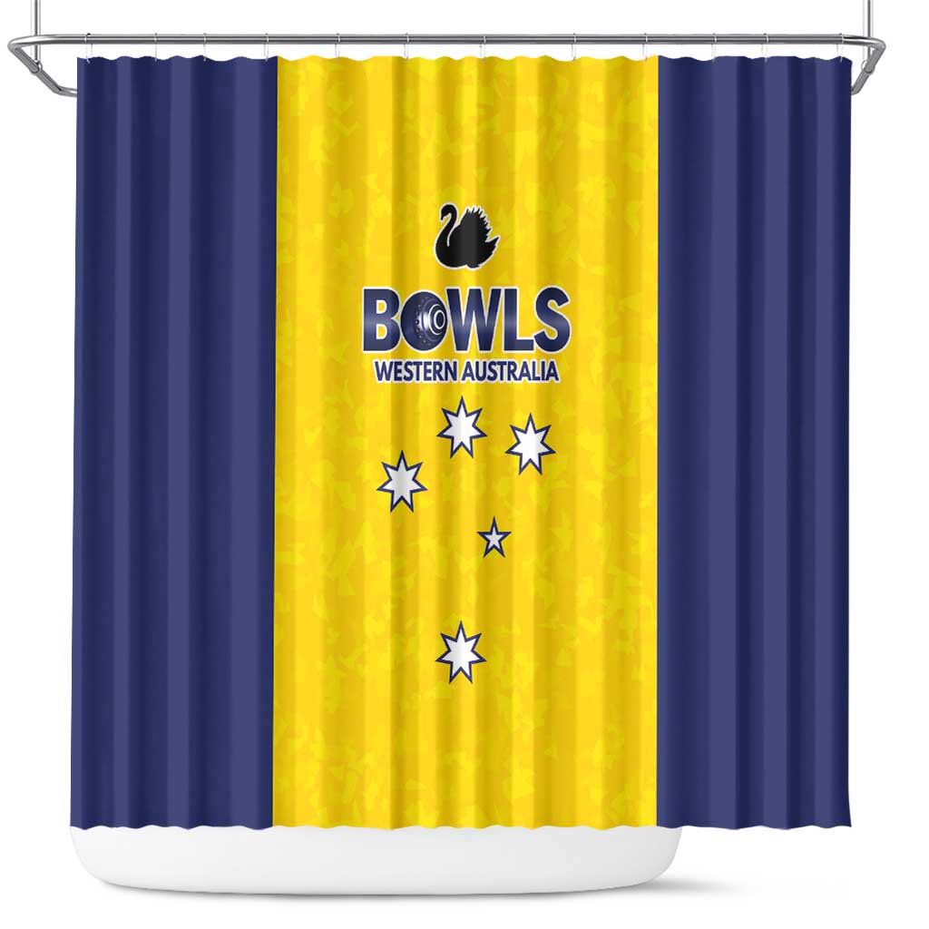 Western Australia Lawn Bowls Shower Curtain Aussie Minimalist Style - Aussie Hoodie
