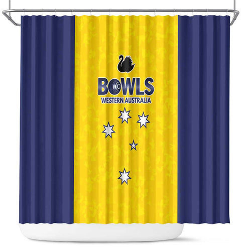 Western Australia Lawn Bowls Shower Curtain Aussie Minimalist Style - Aussie Hoodie