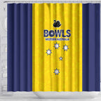 Western Australia Lawn Bowls Shower Curtain Aussie Minimalist Style - Aussie Hoodie
