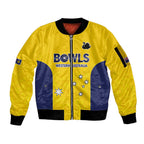 Western Australia Lawn Bowls Custom Sleeve Zip Bomber Jacket Aussie Minimalist Style - Aussie Hoodie