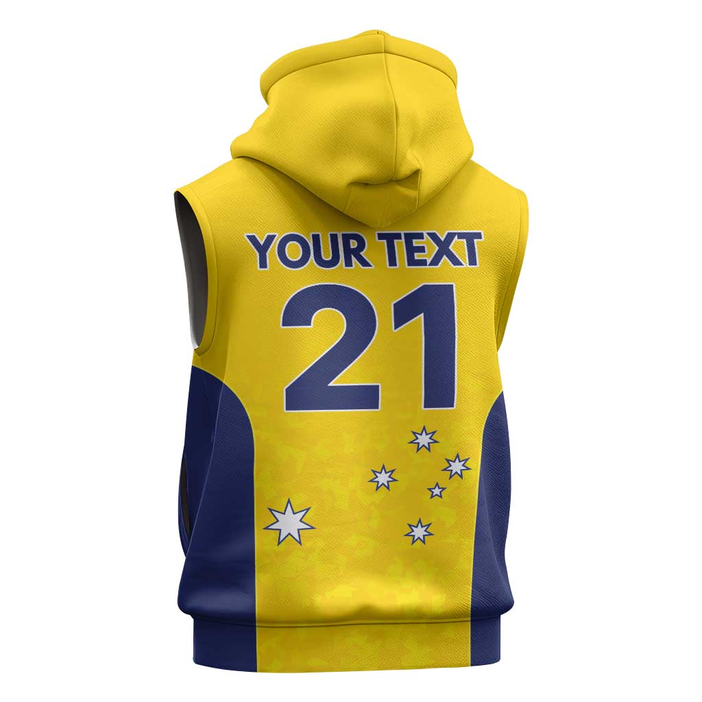Western Australia Lawn Bowls Custom Sleeveless Hoodie Aussie Minimalist Style - Aussie Hoodie