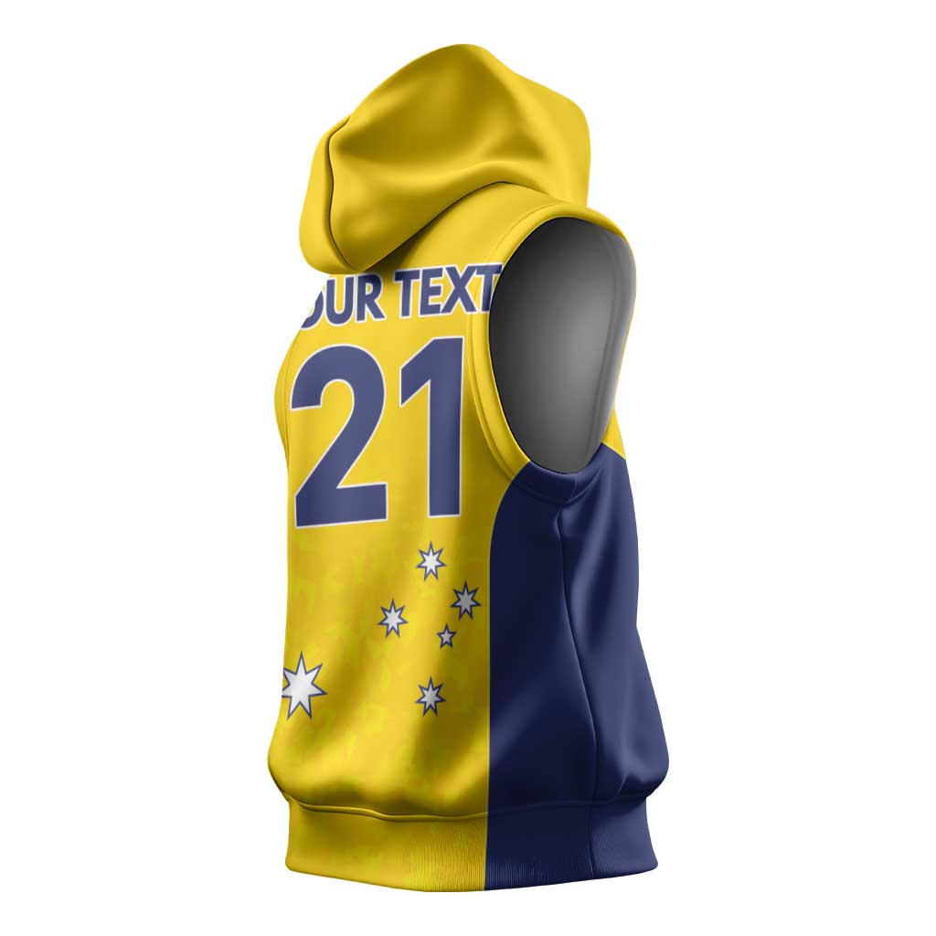 Western Australia Lawn Bowls Custom Sleeveless Hoodie Aussie Minimalist Style - Aussie Hoodie
