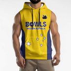 Western Australia Lawn Bowls Custom Sleeveless Hoodie Aussie Minimalist Style - Aussie Hoodie