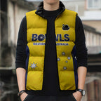 Western Australia Lawn Bowls Custom Sleeveless Puffer Jacket Aussie Minimalist Style - Aussie Hoodie