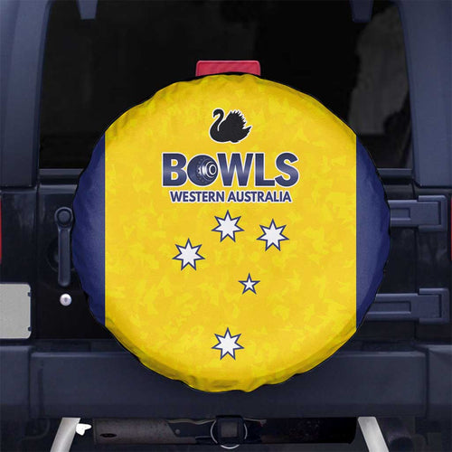 Western Australia Lawn Bowls Spare Tire Cover Aussie Minimalist Style - Aussie Hoodie