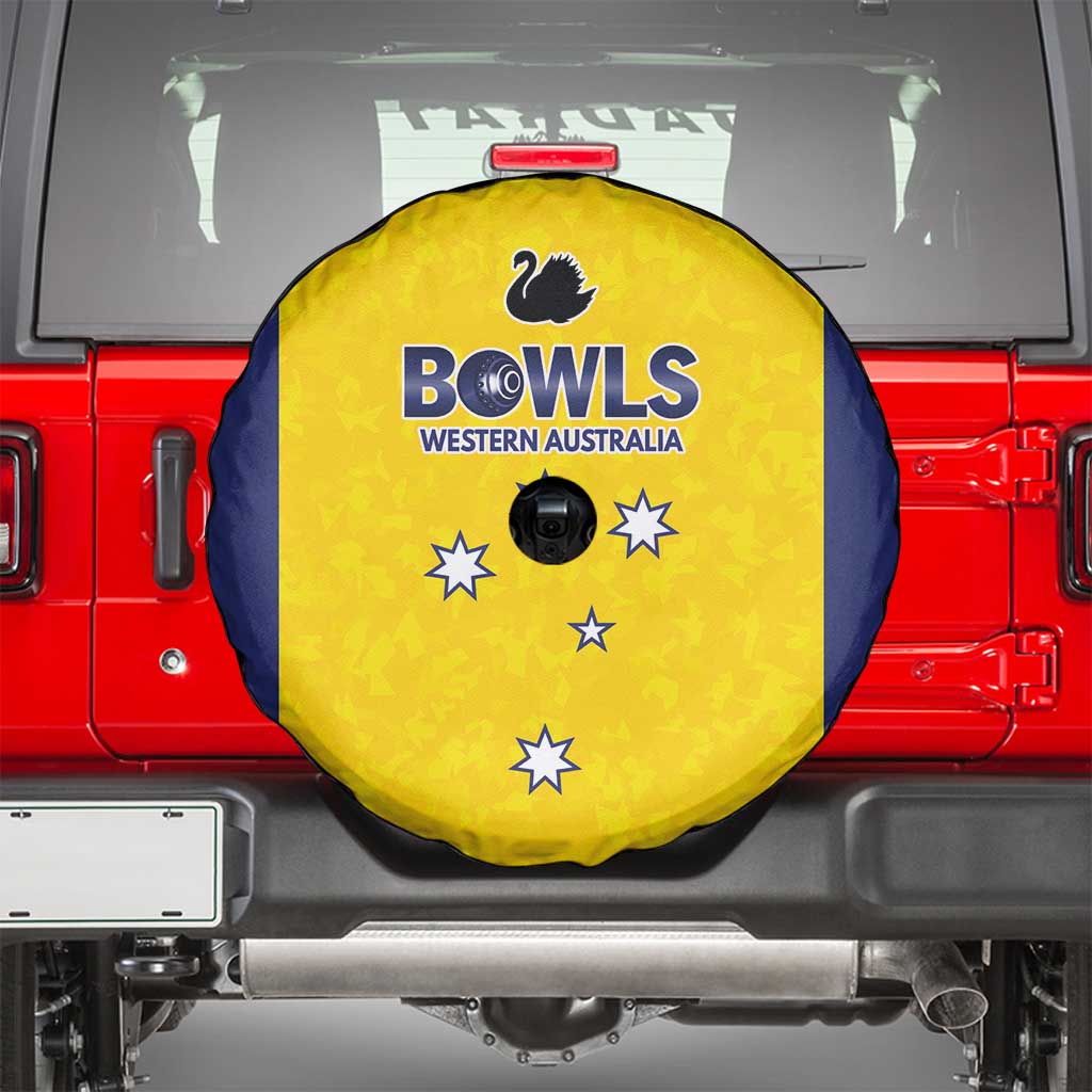 Western Australia Lawn Bowls Spare Tire Cover Aussie Minimalist Style - Aussie Hoodie