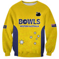 Western Australia Lawn Bowls Custom Sweatshirt Aussie Minimalist Style - Aussie Hoodie