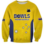 Western Australia Lawn Bowls Custom Sweatshirt Aussie Minimalist Style - Aussie Hoodie