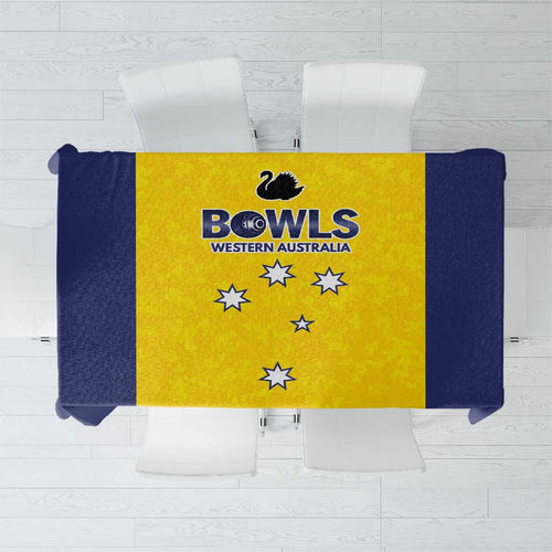 Western Australia Lawn Bowls Tablecloth Aussie Minimalist Style - Aussie Hoodie