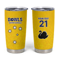 Western Australia Lawn Bowls Custom Tumbler Cup Aussie Minimalist Style - Aussie Hoodie