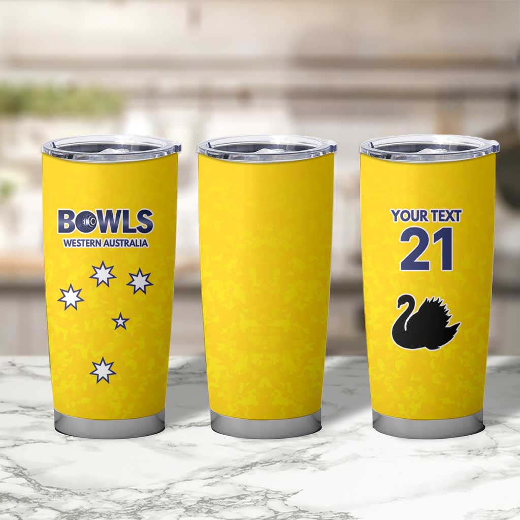 Western Australia Lawn Bowls Custom Tumbler Cup Aussie Minimalist Style - Aussie Hoodie