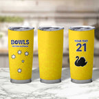 Western Australia Lawn Bowls Custom Tumbler Cup Aussie Minimalist Style - Aussie Hoodie