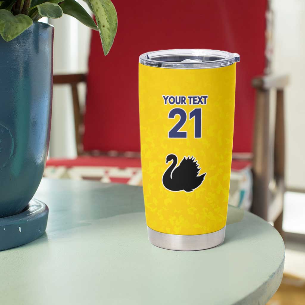 Western Australia Lawn Bowls Custom Tumbler Cup Aussie Minimalist Style - Aussie Hoodie