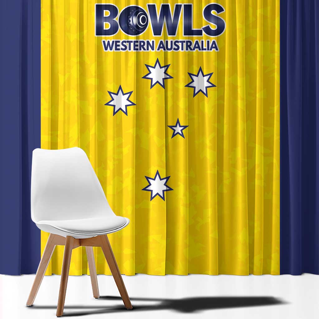 Western Australia Lawn Bowls Window Curtain Aussie Minimalist Style - Aussie Hoodie