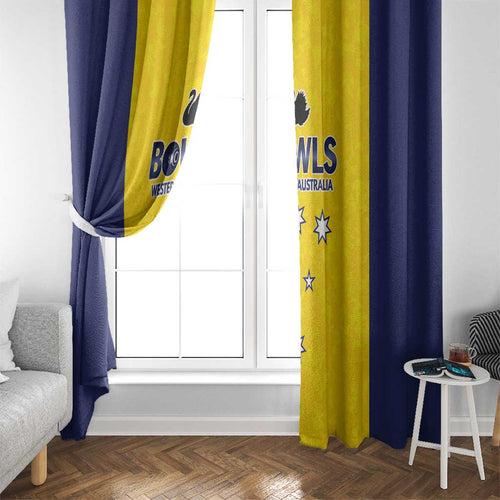 Western Australia Lawn Bowls Window Curtain Aussie Minimalist Style - Aussie Hoodie