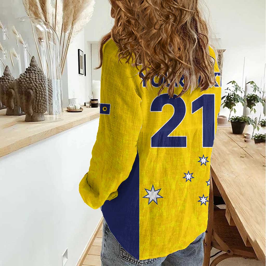 Western Australia Lawn Bowls Custom Women Casual Shirt Aussie Minimalist Style - Aussie Hoodie