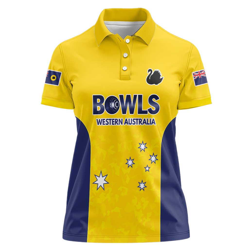 Western Australia Lawn Bowls Custom Women Polo Shirt Aussie Minimalist Style - Aussie Hoodie