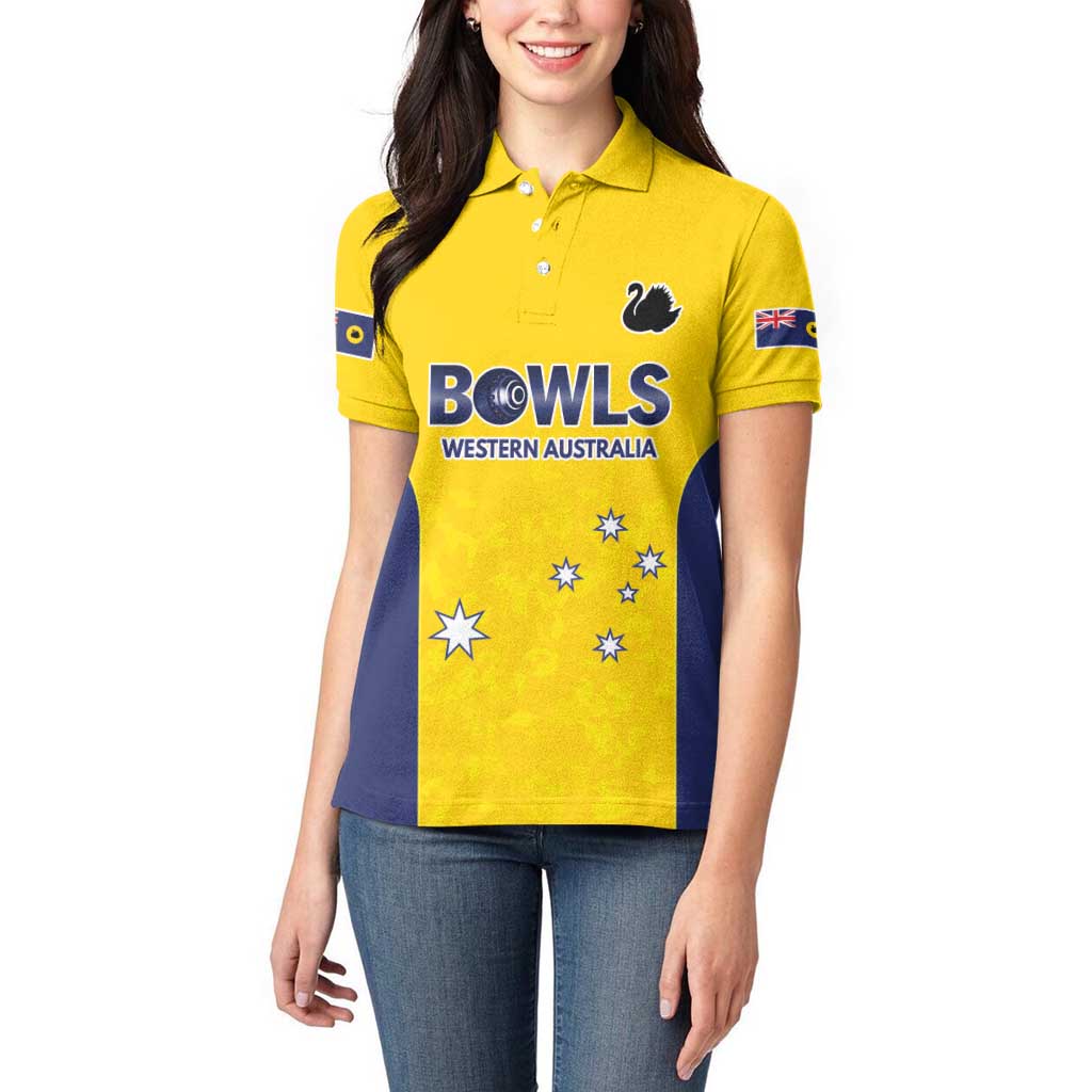 Western Australia Lawn Bowls Custom Women Polo Shirt Aussie Minimalist Style - Aussie Hoodie
