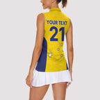 Western Australia Lawn Bowls Custom Women Sleeveless Polo Shirt Aussie Minimalist Style - Aussie Hoodie